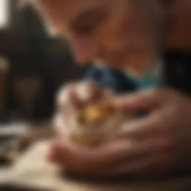 Master Artisan - Crafting Gold Ring Craftsman Working on Gold Ring
