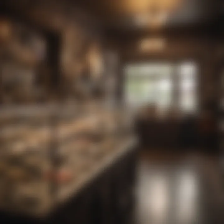 Interior of a local consignment shop filled with jewelry