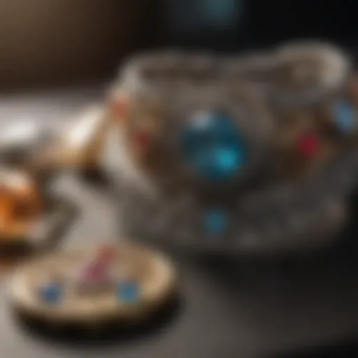 Elegant display of assorted jewelry pieces