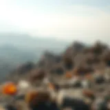 Stunning view of Madagascar's mineral landscape showcasing diverse geological formations