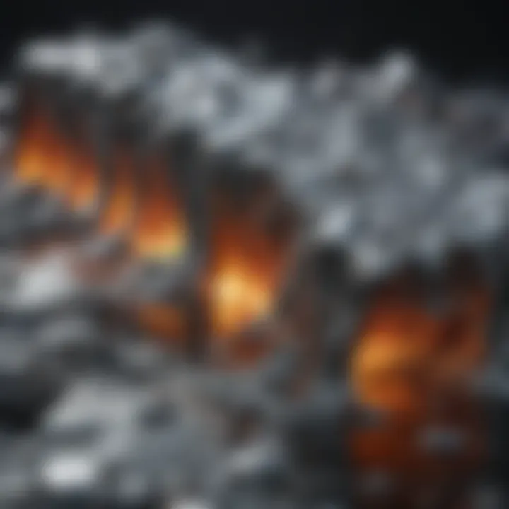 Abstract art symbolizing the melting process