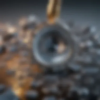 Microscopic Silver Solder Silver solder under high magnification