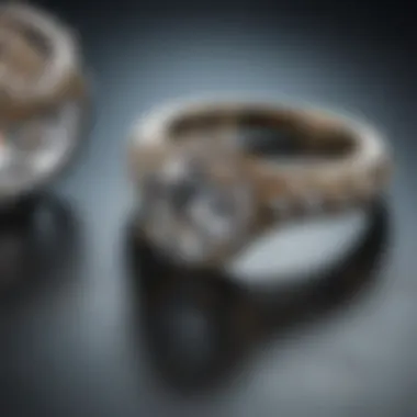 Financial Planning for Engagement Rings A calculator and a diamond ring representing financial planning