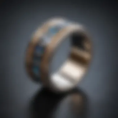 Alternative Material Wedding Band Close-up of an unconventional wedding band made from alternative materials