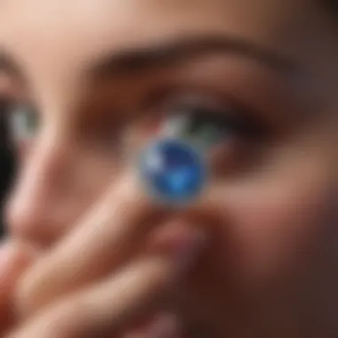 Person examining the unique facets of an opal sapphire