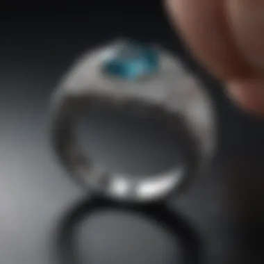 Craftsmanship of Pave Rings Jeweler meticulously crafting a pave diamond ring with precision tools
