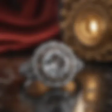 Historical Significance of Pave Rings Historical pave diamond ring displayed against a rich velvet background
