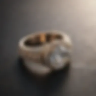 Modern Trends in Pave Jewelry Modern pave diamond ring featured in a contemporary jewelry setting