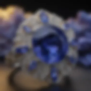 Tanzanite in Exquisite Jewelry Elegant display of tanzanite gemstones set in fine jewelry
