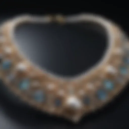 Exquisite Pearl Necklace with Celestial Motifs