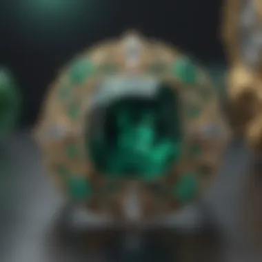 A close-up of a stunning emerald highlighting its unique clarity