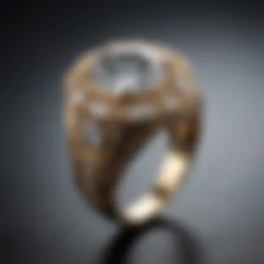 Diverse Ring Settings for One Carat Diamonds Artistic representation of various ring settings for one-carat diamonds