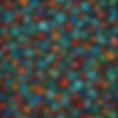 Vibrant Sea Glass Collection A collection of colorful sea glass gems displayed artistically