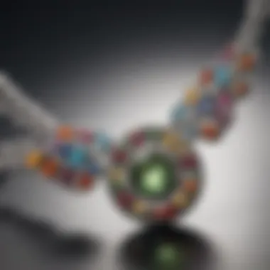 Intricate Gemstone Detailing of the Tennis Necklace Close-up view of a tennis necklace showcasing its sparkling gemstones and elegant design.