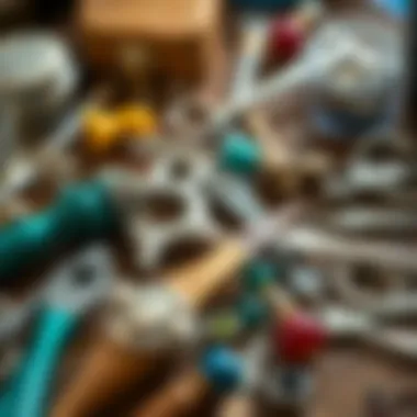 Essential Tools for Silver Clay Crafting Array of tools essential for silver clay jewellery crafting