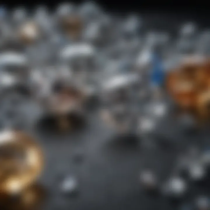 Illustration depicting various industrial tools made with diamonds.