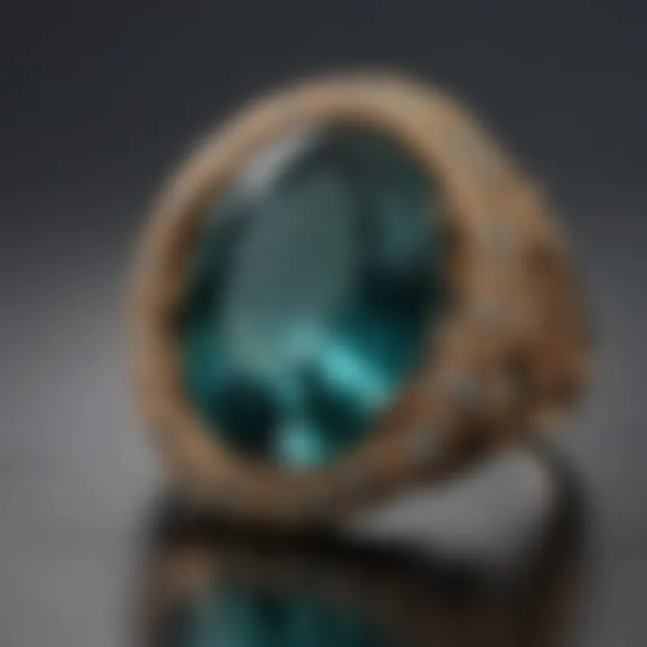 Historical context of oval rings in gemstone jewelry