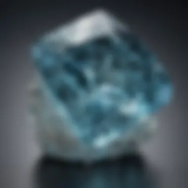 Close-up of Aquamarine Gemstone Stunning close-up of a large aquamarine gemstone showcasing its clarity and vibrant color