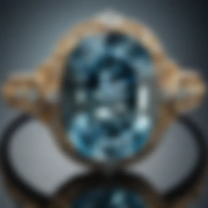 Artistic representation of aquamarine's cultural significance throughout history