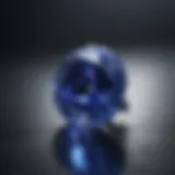 Stunning benitoite gemstone showcasing its vibrant blue hue
