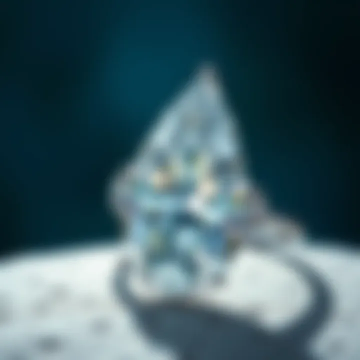 Detailed illustration showing the care and maintenance of pear-shaped diamonds