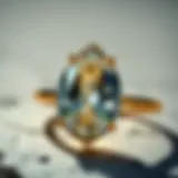 Glistening Pear-Shaped Gem Close-up view of a glittering pear-shaped diamond ring set in gold