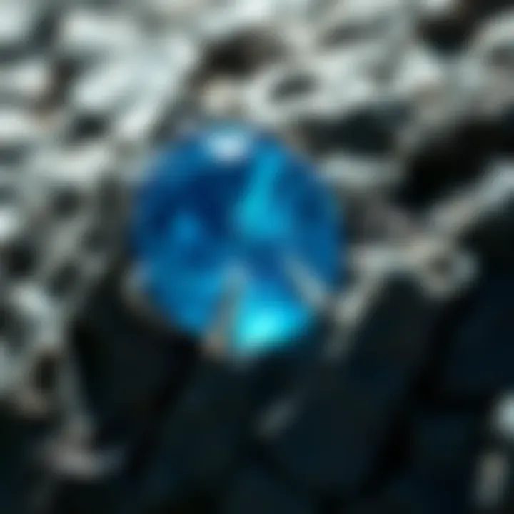 Natural Origins of Blue Zircon Geological formation of blue zircon in its natural habitat