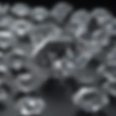 An elegant display of diamonds in a luxurious setting