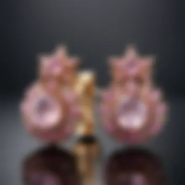 Diverse Collection of Pink Star Sapphire Earrings Collection of pink star sapphire earrings in various settings
