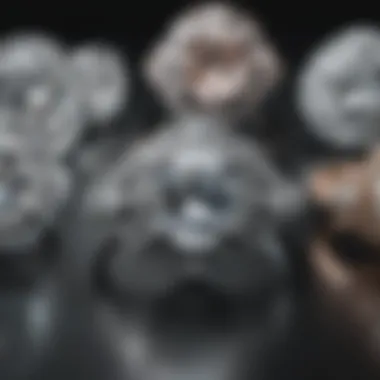 Diverse Styles of Tiffany Diamond Rings An elegant display of various Tiffany diamond ring styles
