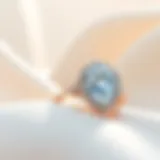 Stunning zafiro engagement ring showcased on a silky surface