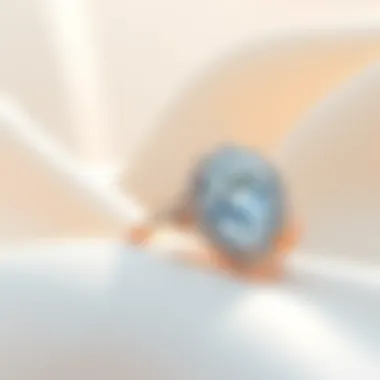 Elegant Zafiro Engagement Ring Display Stunning zafiro engagement ring showcased on a silky surface