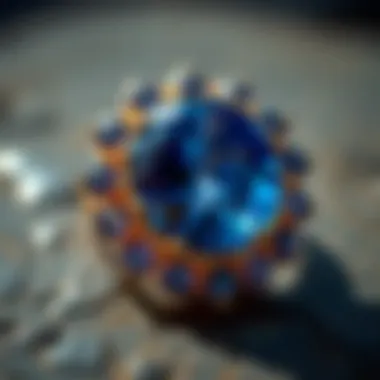 A historical depiction of ancient cultures using sapphires in their jewelry and rituals.