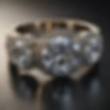 Historical illustration of the six point diamond ring's significance