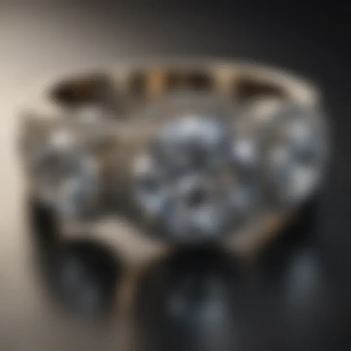 Historical illustration of the six point diamond ring's significance