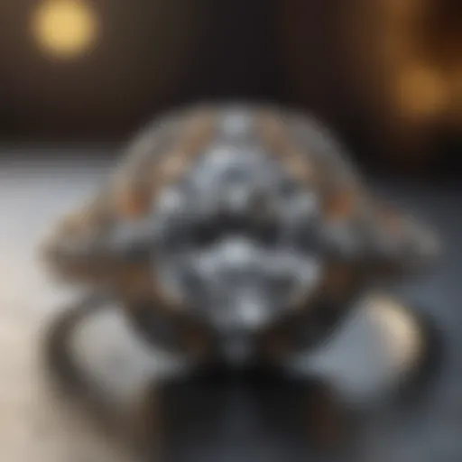 Vintage engagement ring with intricate filigree design