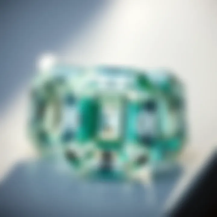 Comparative analysis of different diamond cuts including emerald