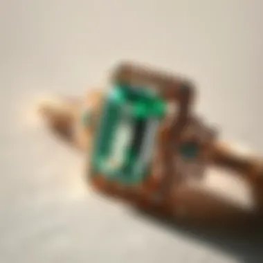 Historical context of emerald cut diamonds in vintage jewelry