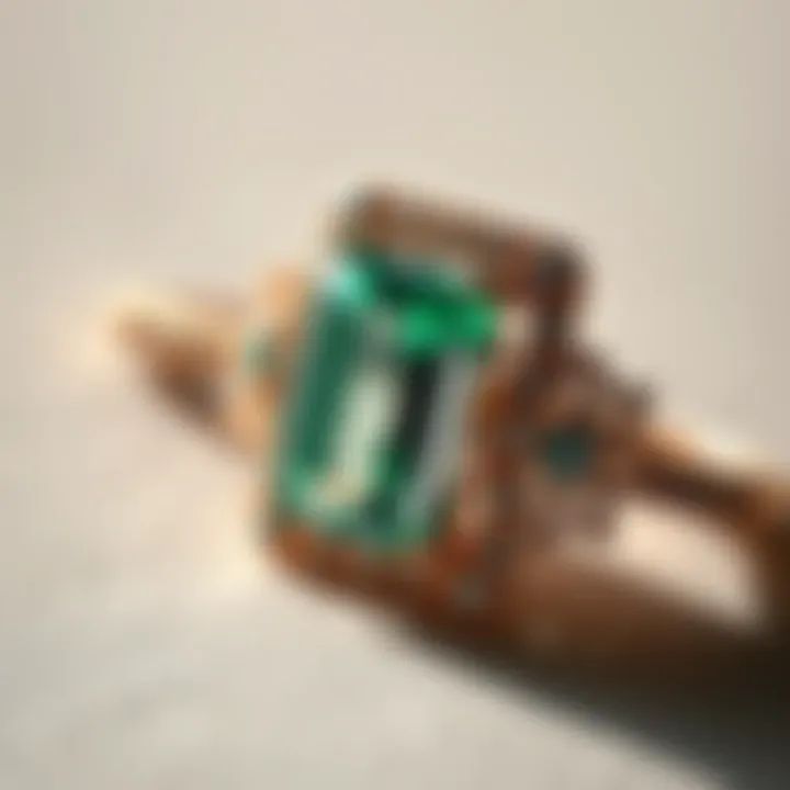 Historical context of emerald cut diamonds in vintage jewelry
