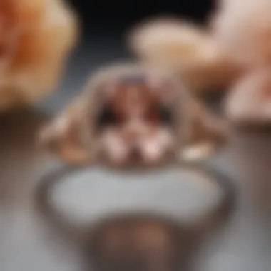 Stunning Morganite Engagement Ring A stunning morganite engagement ring with a soft peach tone