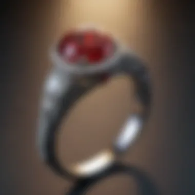Vibrant Ruby Engagement Ring A vibrant ruby engagement ring that symbolizes love and passion