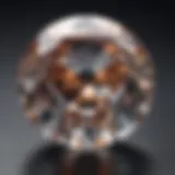 Close-up view of a GIA H color diamond showcasing its unique hue