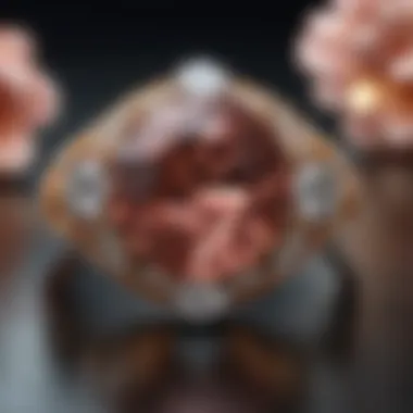 Elegant jewelry design featuring GIA H color diamond centerpiece