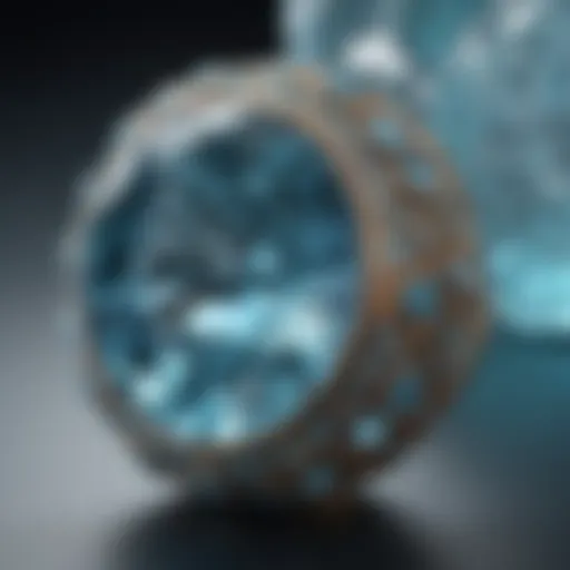 Aquamarine gemstone showcasing its serene blue color