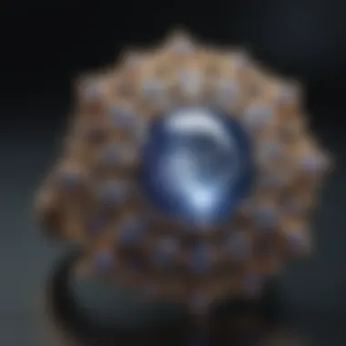 Star sapphire jewelry piece highlighting its unique design