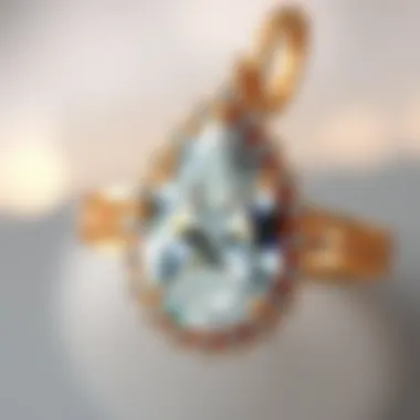 Pear-Shaped Diamond in Jewelry Elegant jewelry piece featuring a pear-shaped diamond in a stunning setting