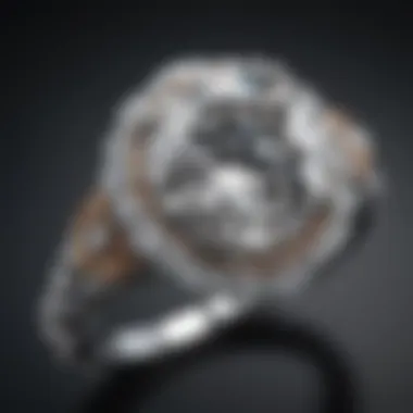 Close-up of a stunning diamond ring showcasing brilliance and clarity