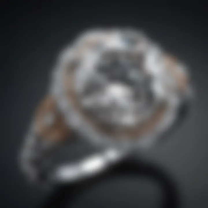 Close-up of a stunning diamond ring showcasing brilliance and clarity