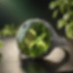 A close-up view of a peridot gemstone showcasing its vivid green hue and clarity