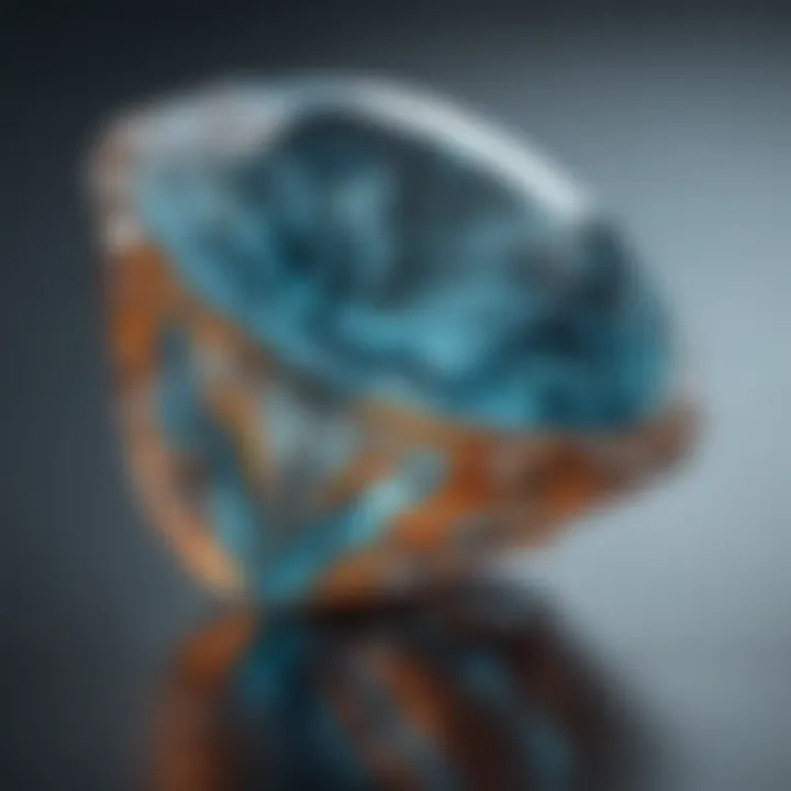 Brilliant topaz gemstone showcasing its clarity and color